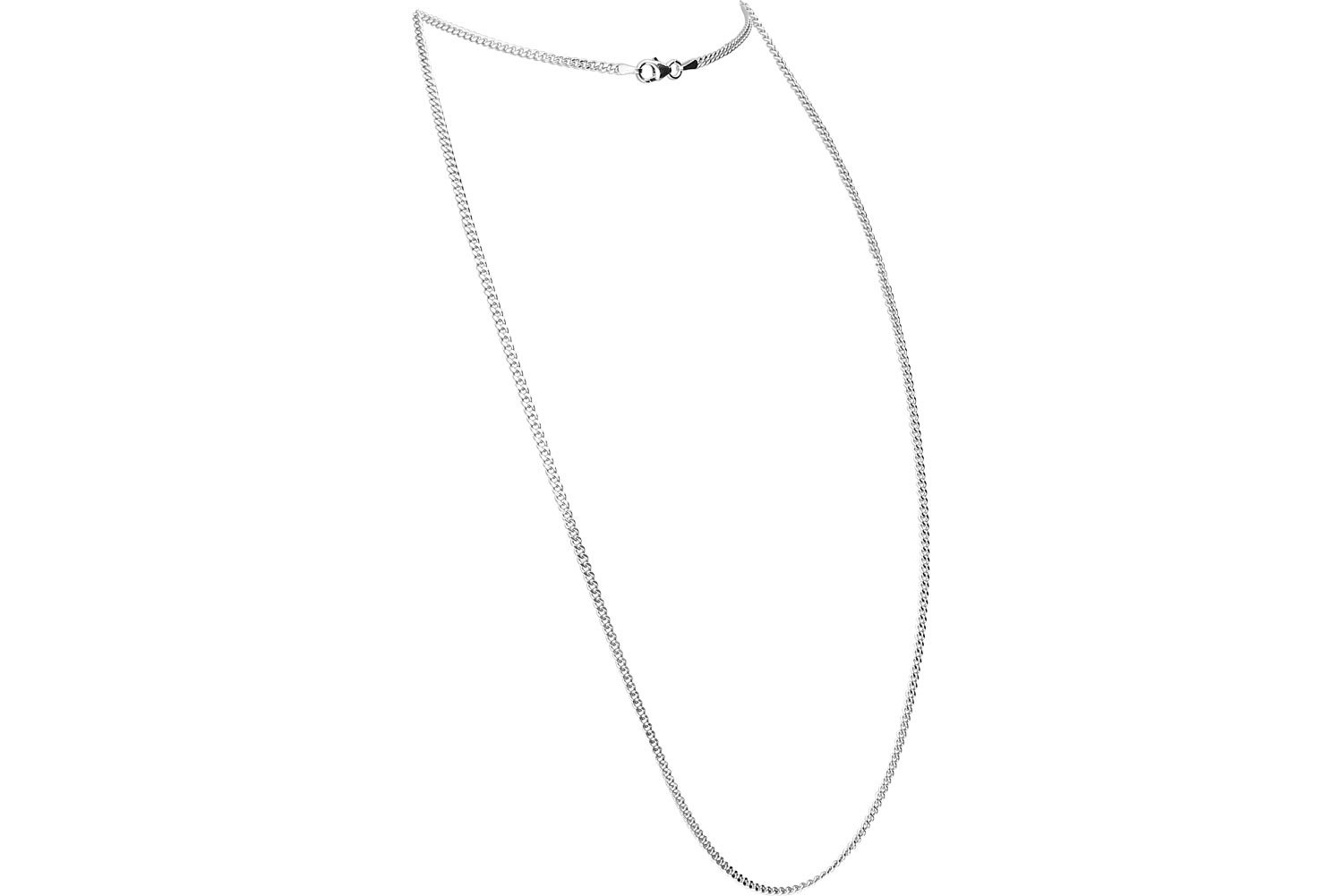 925er Silber Panzerkette rhodiniert von Piercingline